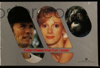 4d426 EVERY WHICH WAY BUT LOOSE promo brochure '78 Clint Eastwood, Locke & Clyde the orangutan!