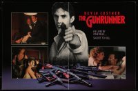 4d432 GUNRUNNER promo brochure '89 Kevin Costner lives by one rule, shoot to kill!