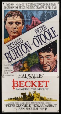 4f598 BECKET 3sh '64 Richard Burton in the title role, Peter O'Toole as his king!
