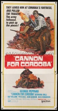 4f631 CANNON FOR CORDOBA 3sh '70 they aimed George Peppard at the fortress & pulled the trigger!
