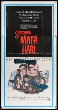 4f645 CHILDREN OF MATA HARI int'l 3sh '70 ruthless killer spies who live by the code succeed or die