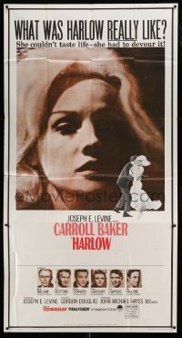 4f736 HARLOW new campaign 3sh '65 Carroll Baker in the title role, what was she really like!