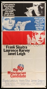 4f804 MANCHURIAN CANDIDATE 3sh '62 Frank Sinatra, Laurence Harvey, Janet Leigh, Frankenheimer