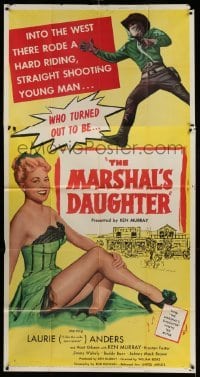 4f807 MARSHAL'S DAUGHTER 3sh '53 man-oh-man, sexy Laurie Anders is a bundle of curves!