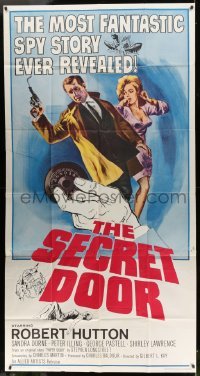 4f883 SECRET DOOR 3sh '64 Robert Hutton, WWII spies, most fantastic story ever revealed!
