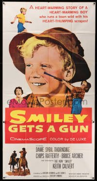 4f901 SMILEY GETS A GUN 3sh '59 heart-warming Aussie boy is the new Smiley, with Chips Rafferty!