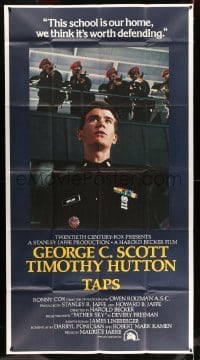 4f922 TAPS 3sh '81 Harold Becker, George C. Scott, Timothy Hutton, Sean Penn, Tom Cruise!