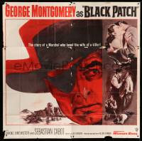 4f278 BLACK PATCH 6sh '57 the story of Marshal George Montgomery, who loved the wife of a killer!