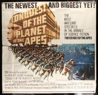 4f283 CONQUEST OF THE PLANET OF THE APES 6sh '72 most awesome spectacle in the annals of sci-fi!