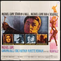 4f284 DEADFALL 6sh '68 cool close-up of Michael Caine, Giovanna Ralli, Bryan Forbes