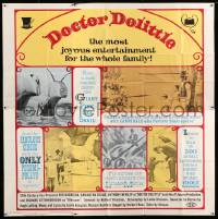 4f286 DOCTOR DOLITTLE 6sh R69 Rex Harrison speaks with animals, directed by Richard Fleischer!