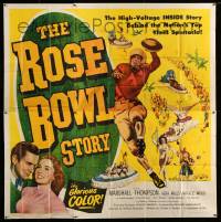 4f317 ROSE BOWL STORY 6sh '52 Vera Miles, football quarterback Marshall Thompson in uniform!