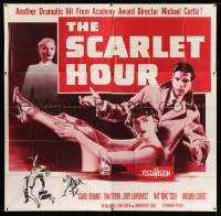 4f318 SCARLET HOUR 6sh '56 Michael Curtiz directed, sexy Carol Ohmart showing her leg, Tom Tryon!