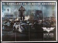 4f341 DARK KNIGHT RISES IMAX teaser Argentinean 43x58 '12 Tom Hardy as Bane standing on Batmobile!