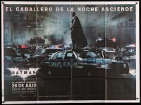 4f340 DARK KNIGHT RISES IMAX teaser Argentinean 43x58 '12 Christian Bale as Batman standing on car!