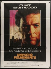 4f359 SUDDEN IMPACT Argentinean 43x58 '84 Clint Eastwood is at it again as Dirty Harry!