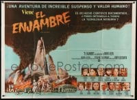 4f362 SWARM Argentinean 42x58 '78 directed by Irwin Allen, art of killer bee attack by C.W. Taylor!