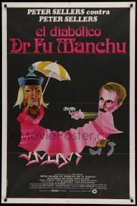 4f423 FIENDISH PLOT OF DR. FU MANCHU Argentinean '80 great wacky different art of Peter Sellers!
