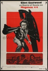 4f479 MAGNUM FORCE Argentinean '74 Clint Eastwood is Dirty Harry pointing his huge gun!