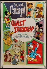 4f515 SEGUNDO CARNAVAL DE WALT DISNEY Argentinean '70s Mickey Mouse, Donald Duck, Pinocchio, Dumbo