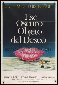 4f539 THAT OBSCURE OBJECT OF DESIRE Argentinean '77 Cet obscur object du desir, art by Ferracci!