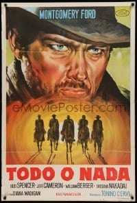 4f543 TODAY WE KILL, TOMORROW WE DIE Argentinean '71 cool spaghetti western art of Bud Spencer!