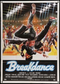 4f091 BREAKIN' Italian 1p '84 great different Symeoni art of break-dancing Shabba-doo!