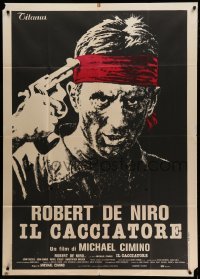 4f113 DEER HUNTER pre-awards Italian 1p '79 Michael Cimino, Robert De Niro with gun to his head!