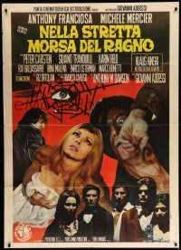 4f121 DRACULA IN THE CASTLE OF BLOOD Italian 1p '71 Michele Mercier, Kinski as Edgar Allan Poe!