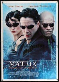 4f194 MATRIX Italian 1p '99 Keanu Reeves, Carrie-Anne Moss, Laurence Fishburne, Wachowskis!