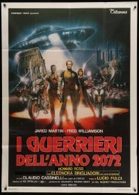 4f223 ROME 2072 AD: THE NEW GLADIATORS Italian 1p '83 Lucio Fulci, cool sci-fi art by Enzo Sciotti!