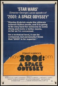 4g347 2001: A SPACE ODYSSEY Aust 1sh R78 George Lucas says it's better than Star Wars!
