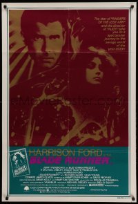 4g349 BLADE RUNNER Aust 1sh '82 Ridley Scott sci-fi classic, Harrison Ford, different art!