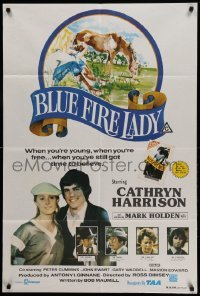 4g350 BLUE FIRE LADY Aust 1sh '77 when you're young, you've got time to believe!