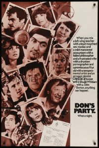 4g355 DON'S PARTY Aust 1sh '76 early Bruce Beresford Australian political comedy!