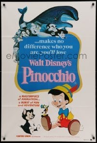 4g360 PINOCCHIO Aust 1sh R82 Disney classic cartoon about a wooden boy who wants to be real!