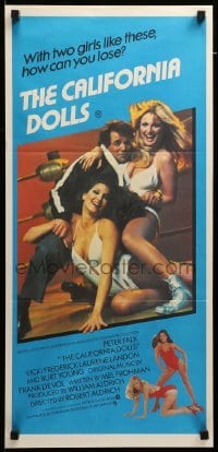 4g368 ALL THE MARBLES Aust daybill '81 Peter Falk & sexy female wrestlers, The California Dolls!