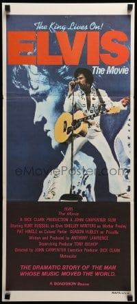 4g402 ELVIS Aust daybill '79 Kurt Russell as Presley, directed by John Carpenter, rock & roll!