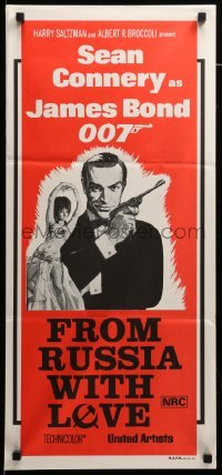 4g419 FROM RUSSIA WITH LOVE Aust daybill R70s Sean Connery as Bond 007!
