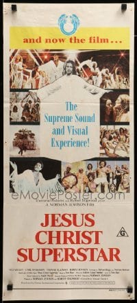 4g452 JESUS CHRIST SUPERSTAR Aust daybill '73 Ted Neeley, Andrew Lloyd Webber religious musical