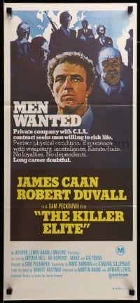 4g462 KILLER ELITE Aust daybill '75 art of James Caan & Robert Duvall, directed by Sam Peckinpah!