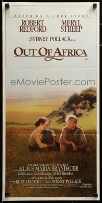 4g489 OUT OF AFRICA Aust daybill '85 Robert Redford & Meryl Streep, directed by Sydney Pollack!