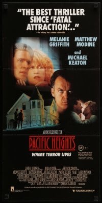 4g490 PACIFIC HEIGHTS Aust daybill '90 Melanie Griffith, Modine, Michael Keaton, Schlesinger!
