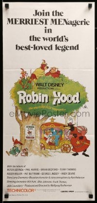 4g526 ROBIN HOOD Aust daybill R83 Walt Disney cartoon, the way it REALLY happened!
