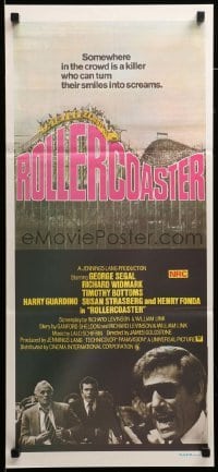 4g532 ROLLERCOASTER Aust daybill '78 George Segal, Richard Widmark, Timothy Bottoms!