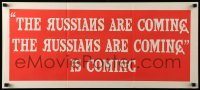 4g536 RUSSIANS ARE COMING teaser Aust daybill '66 Carl Reiner, Russians vs Americans, horizontal!