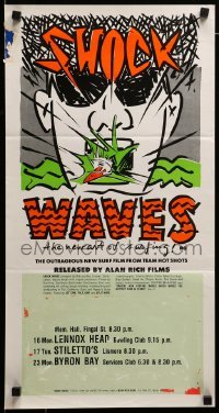 4g541 SHOCK WAVES Aust daybill '87 Bob Condon & Ron Condon surfing sports documentary!
