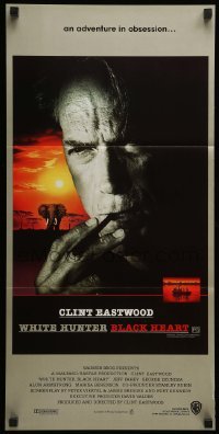 4g576 WHITE HUNTER, BLACK HEART Aust daybill '90 Clint Eastwood as director John Huston!