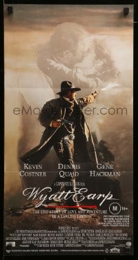 4g580 WYATT EARP Aust daybill '94 Kevin Costner, Dennis Quaid, Gene Hackman, Michael Madsen