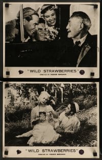 4g584 WILD STRAWBERRIES 2 Aust LCs '57 Ingmar Bergman's Smultronstallet, Victor Sjostrom!